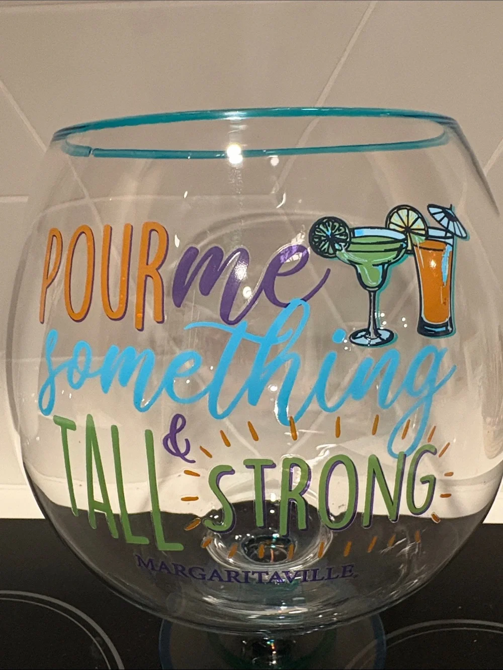 Margaritaville Multicolor 'Pour Me Something Tall & Strong' Oversized Goblet